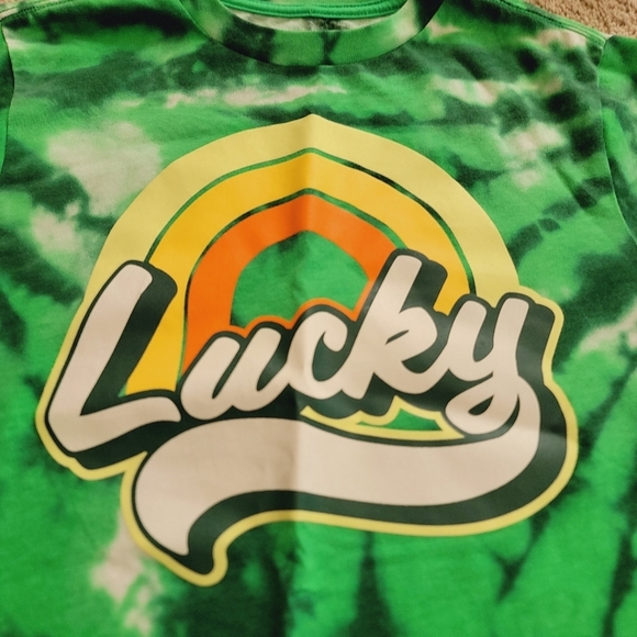 St. Padddy's Tie Dye Shirt 10-12 - Picture 2 of 8